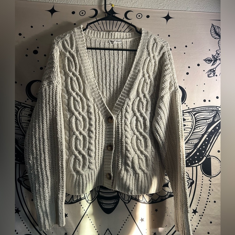 Cozy Cream Cable Knit Sweater